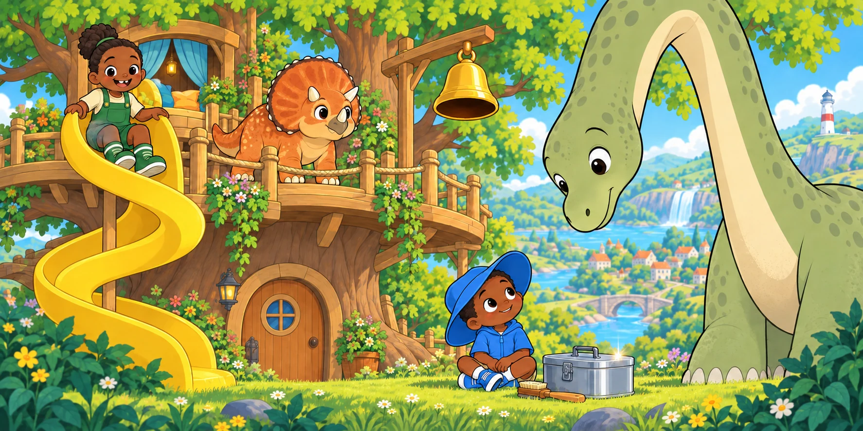 The Nibblers Took the Clapper: play, story pages 1 and 2.
