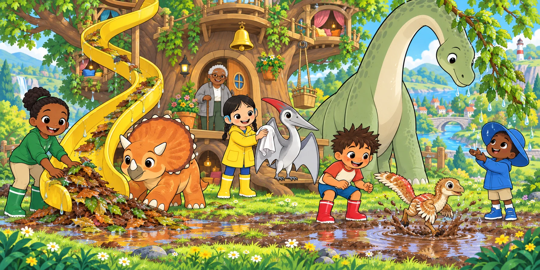 Stuck in the Mud: play, story pages 1 and 2.