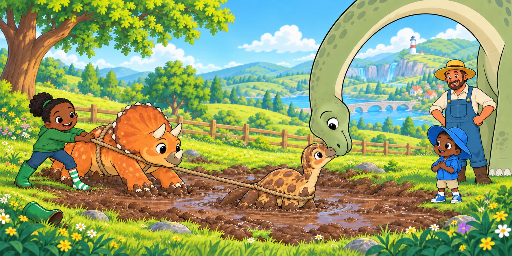 Stuck in the Mud: the turn, story pages 19 and 20.