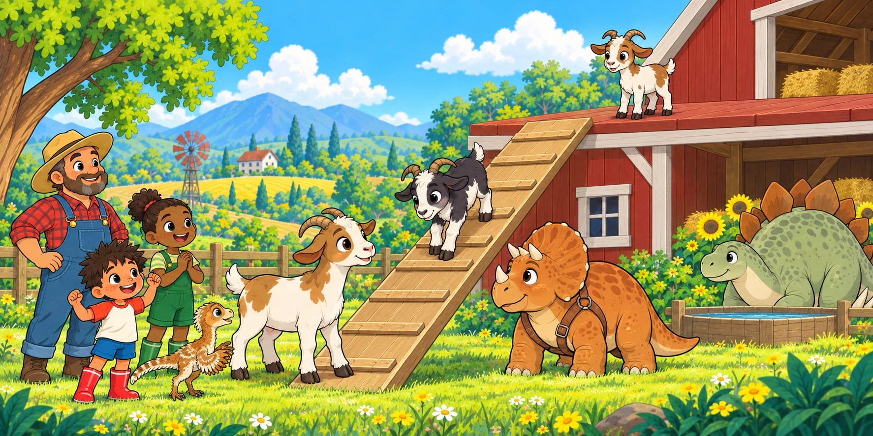 Goats on the Roof: the turn, story pages 19 and 20.