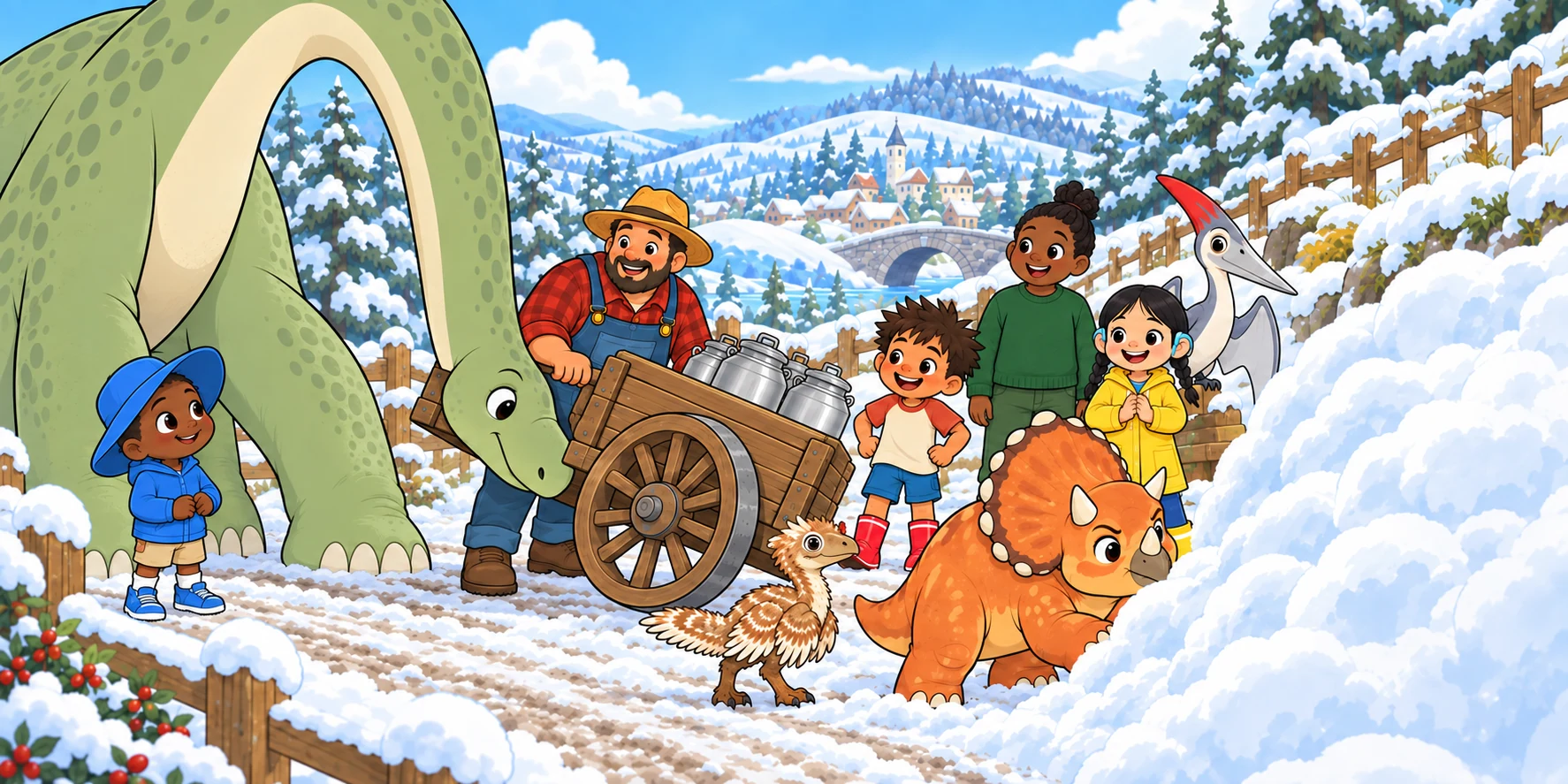 Snow on the Path: the turn, story pages 19 and 20.