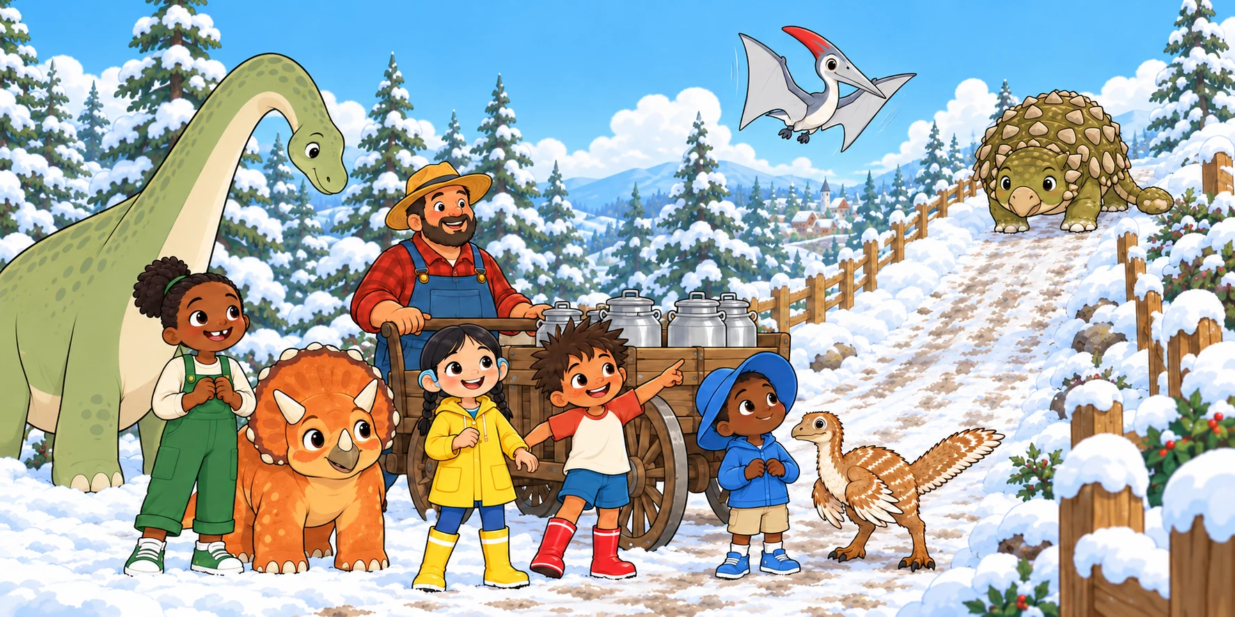 Snow on the Path: the turn, story pages 21 and 22.