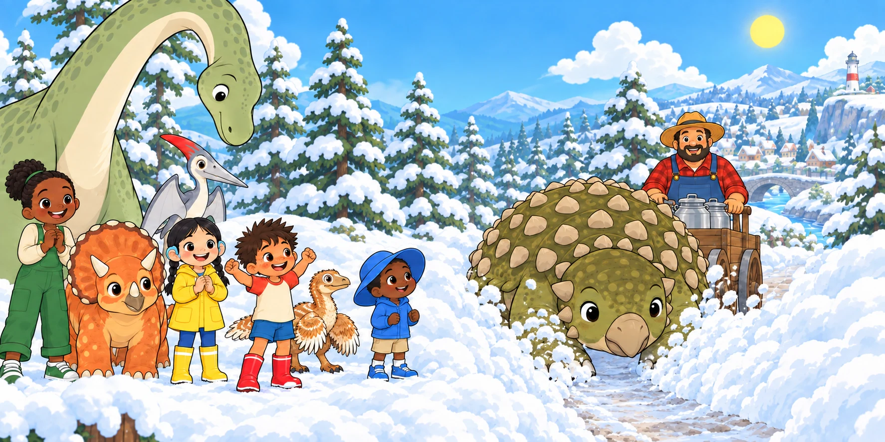 Snow on the Path: the turn, story pages 23 and 24.