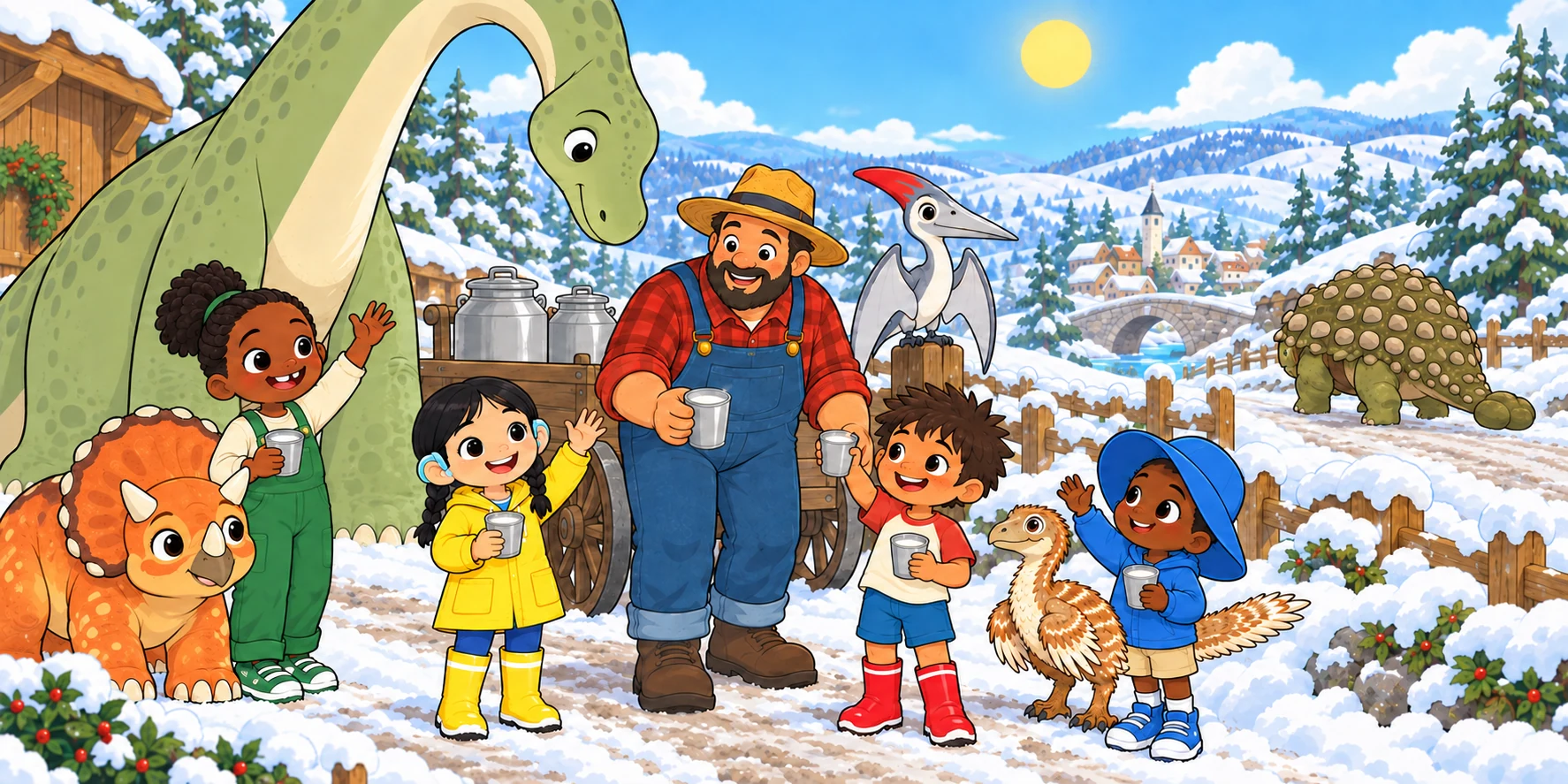 Snow on the Path: the turn, story pages 25 and 26.
